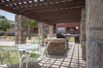 Outdoor grill center